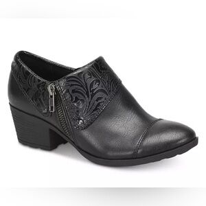 BOC shoes embossed over a faux leather cuff Rosemela black booties women’s 9